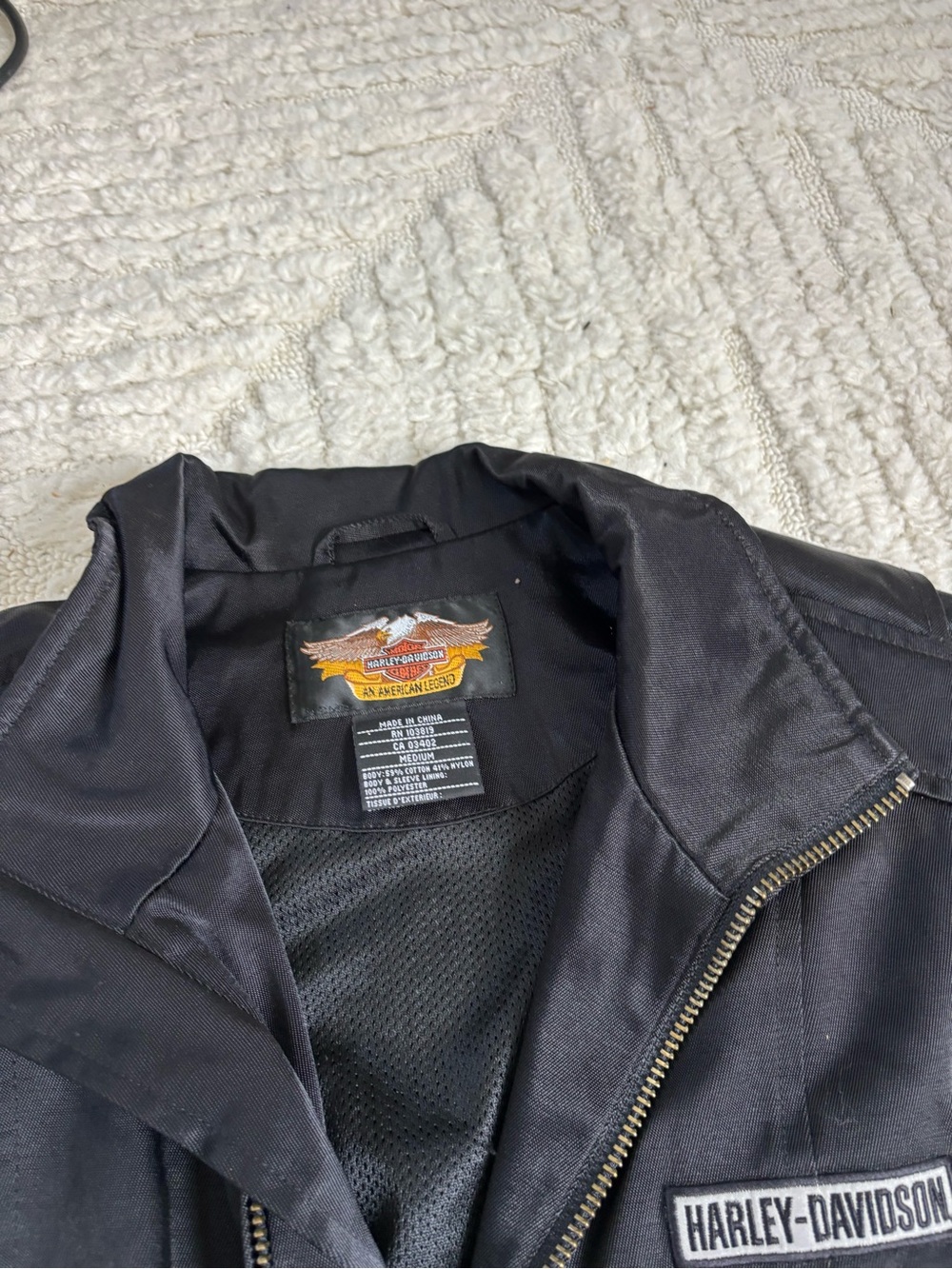 Harley-Davidson Women’s Black Motorcycle Jacket medium - Picture 4 of 8